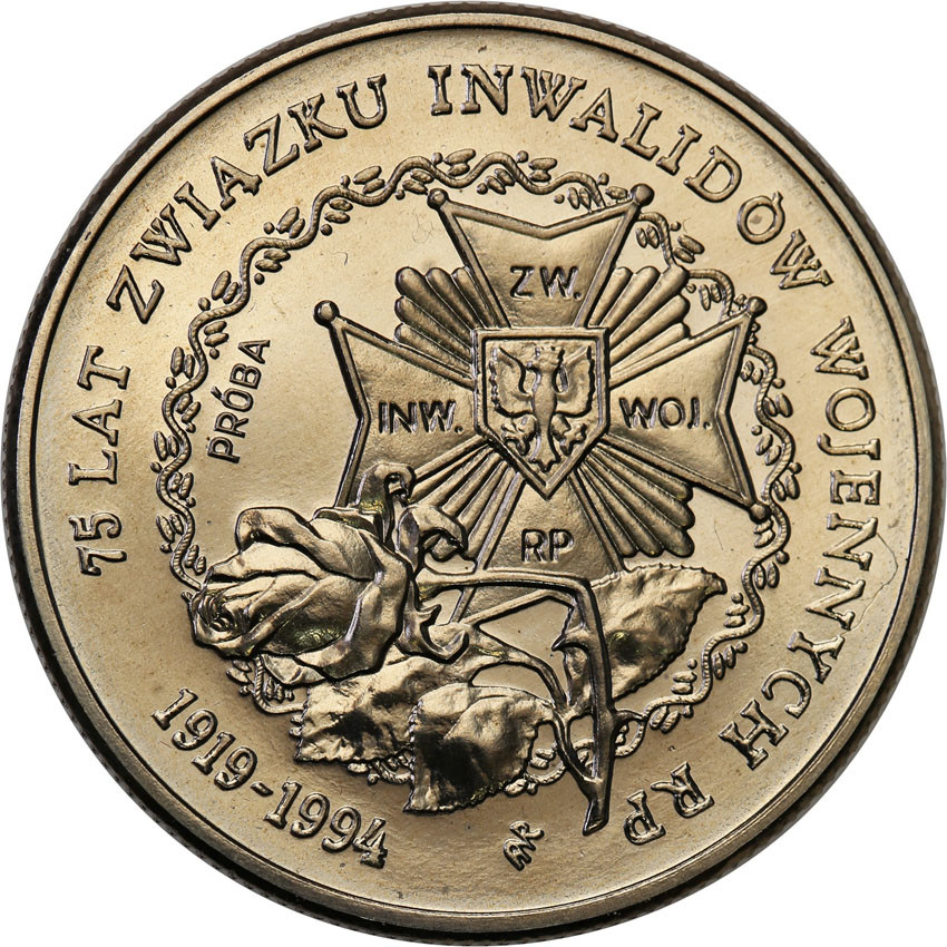 III RP. PRÓBA Nikiel 20 000 złotych 1994 Inwalidzi
